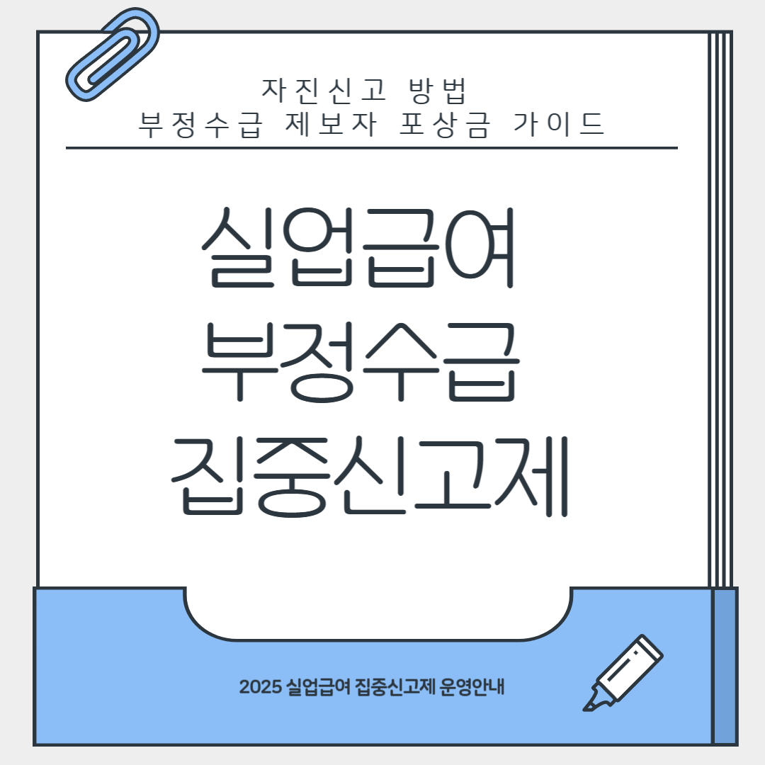 실업급여 부정수급