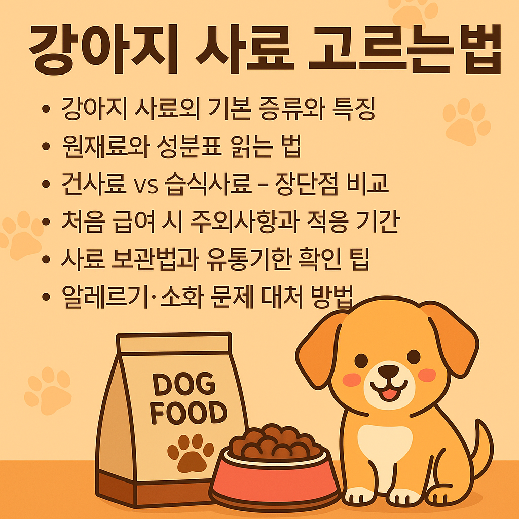 강아지 사료