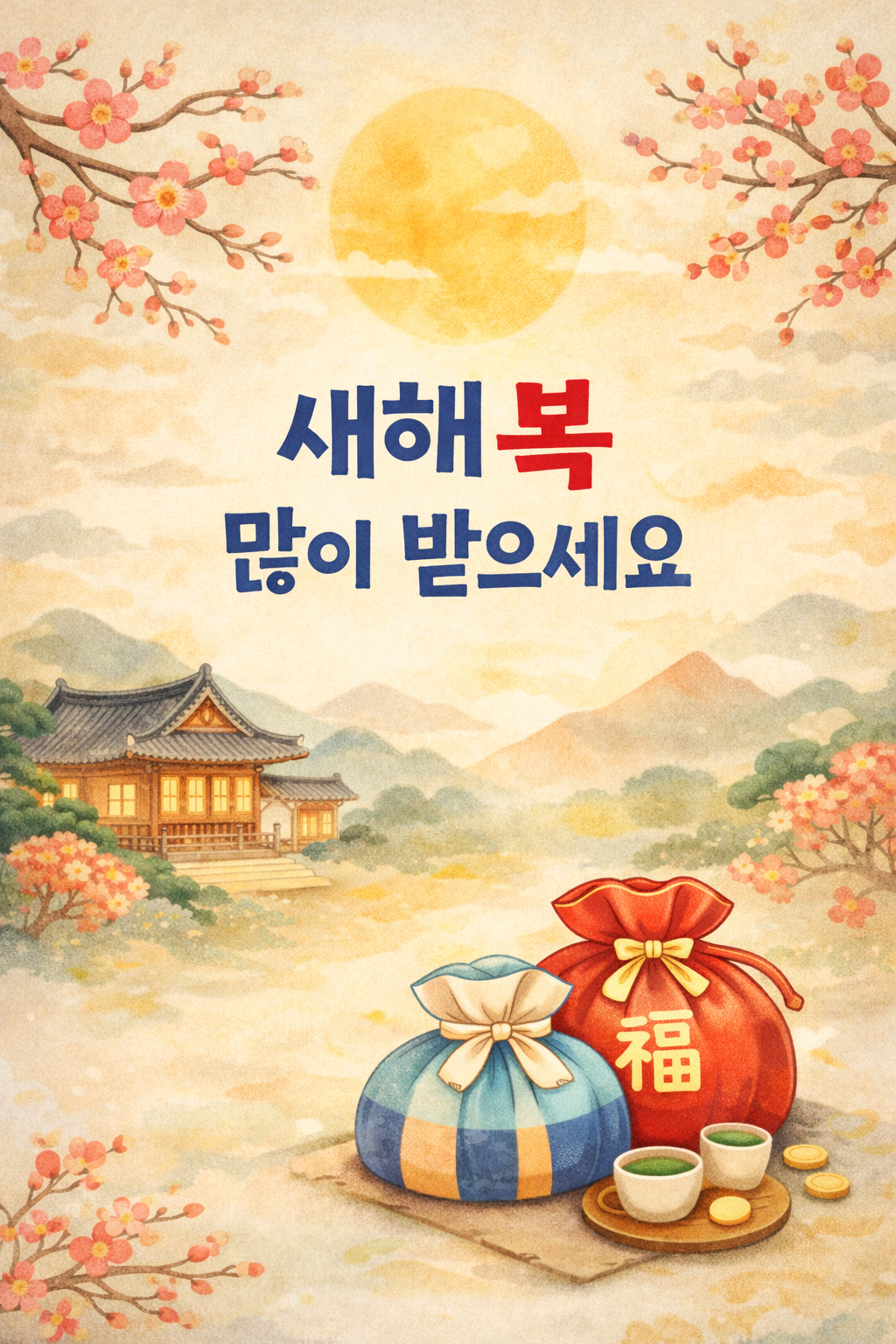 설날 이미지 만드는