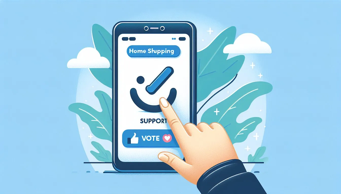 NS홈쇼핑 앱을 통한 응원투표 절차