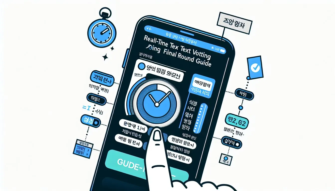 결승 실시간 문자투표 실전 가이드