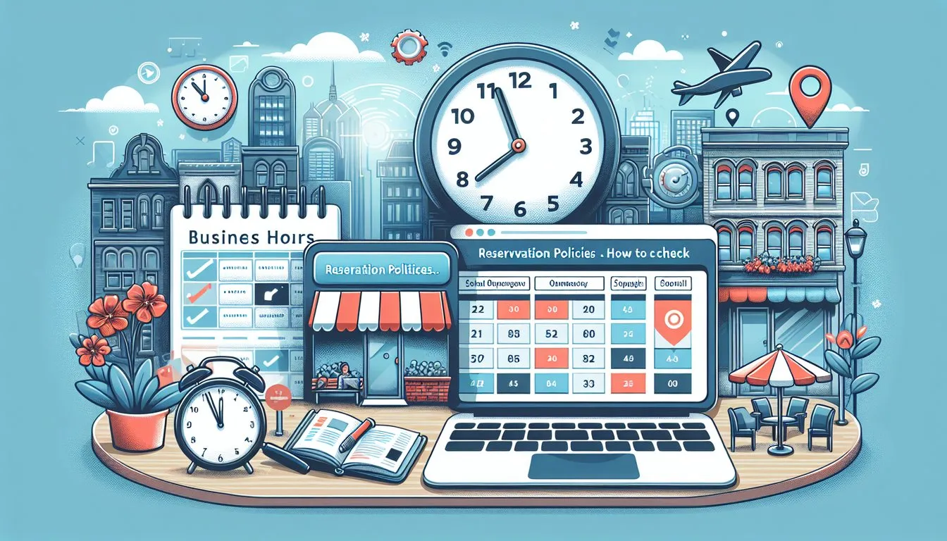 영업시간, 예약 정책 및 연락처 확인 방법