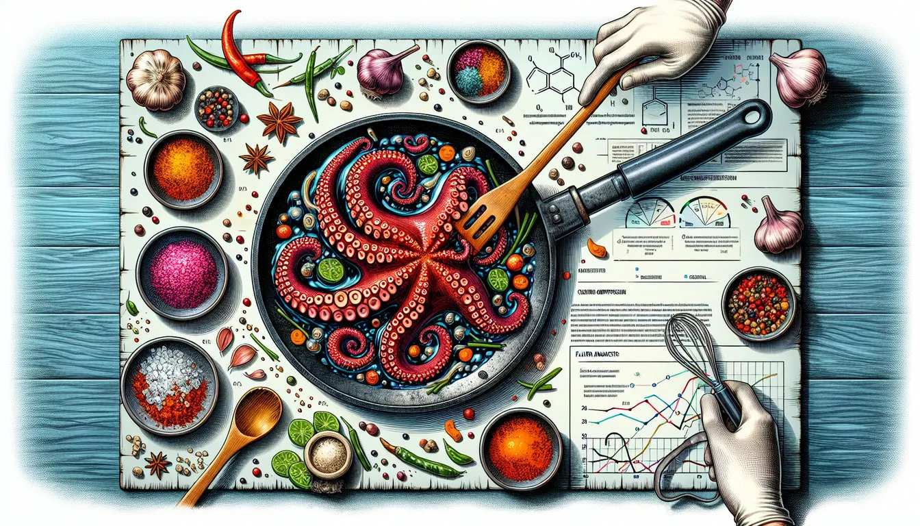 철판낙지볶음 — 조리 기술과 맛의 구성 분석