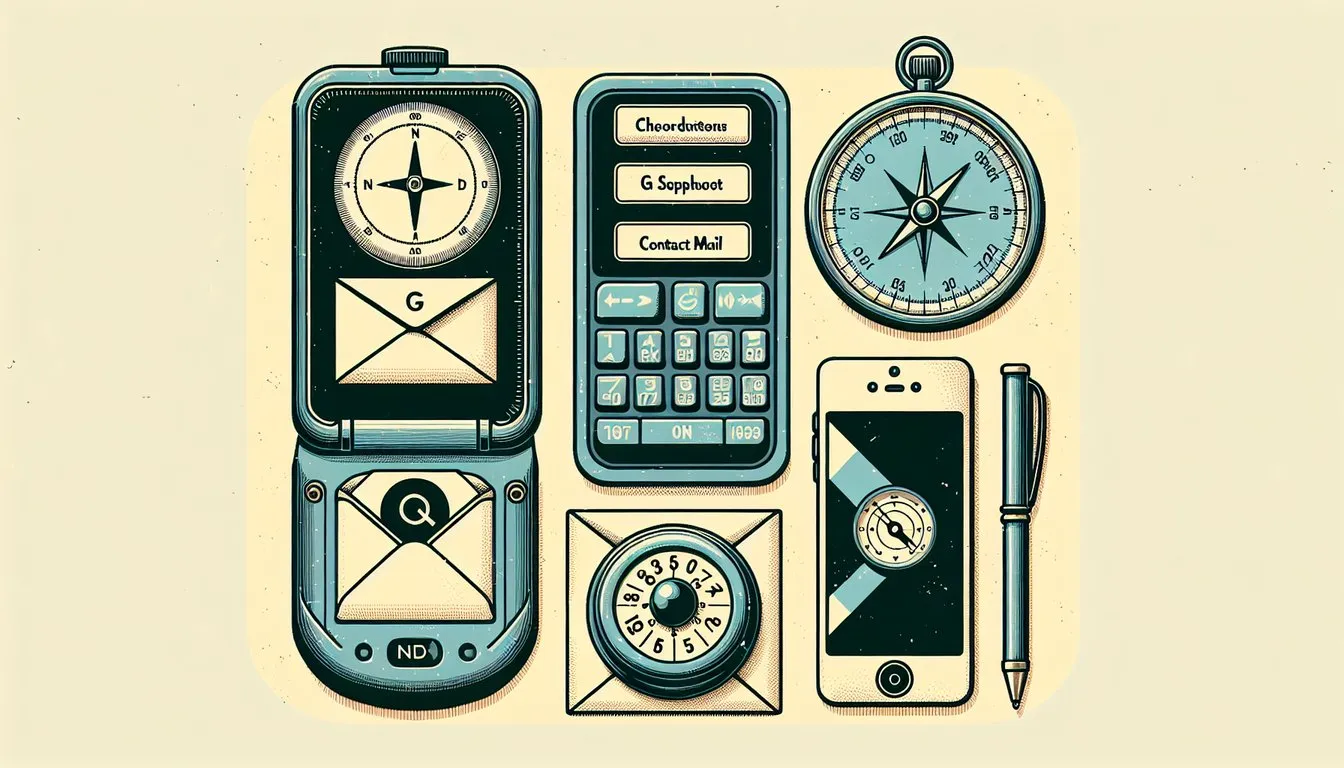 위치와 연락처 확인 방법