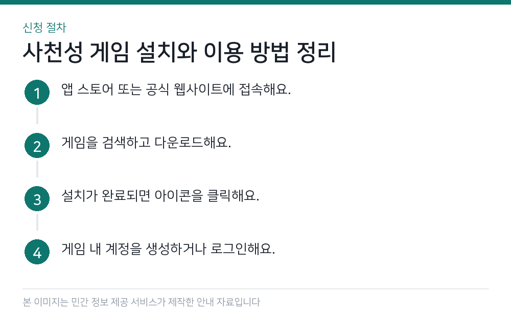 사천성 게임 설치와 이용 방법 정리 신청 절차