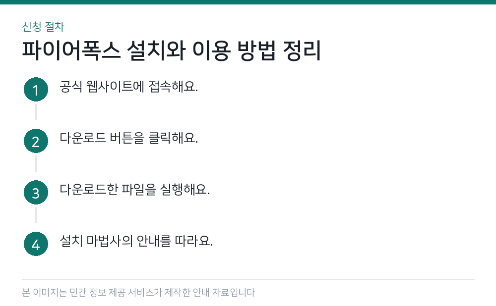 파이어폭스 설치와 이용 방법 정리 신청 절차