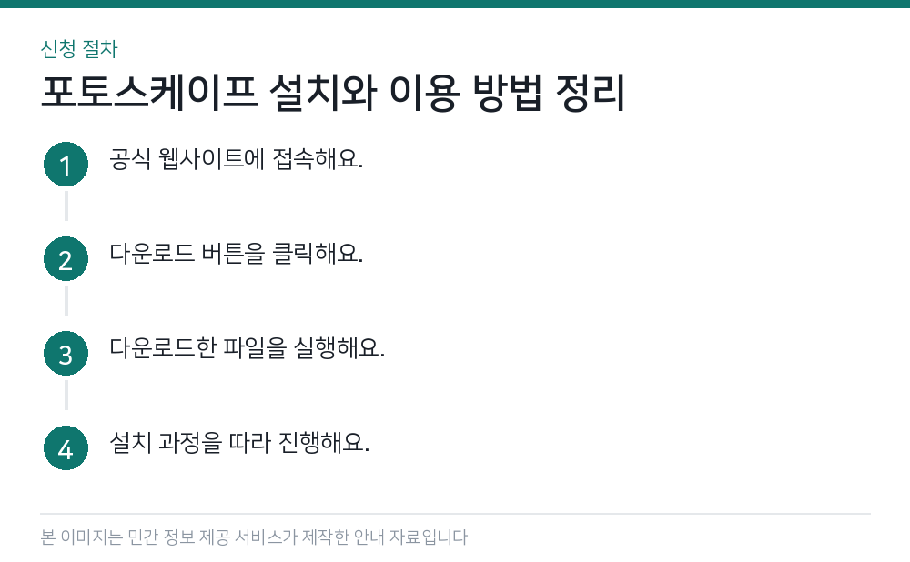 포토스케이프 설치와 이용 방법 정리 신청 절차