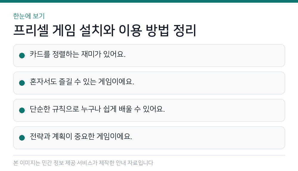 프리셀 게임 설치와 이용 방법 정리 한눈에 보기